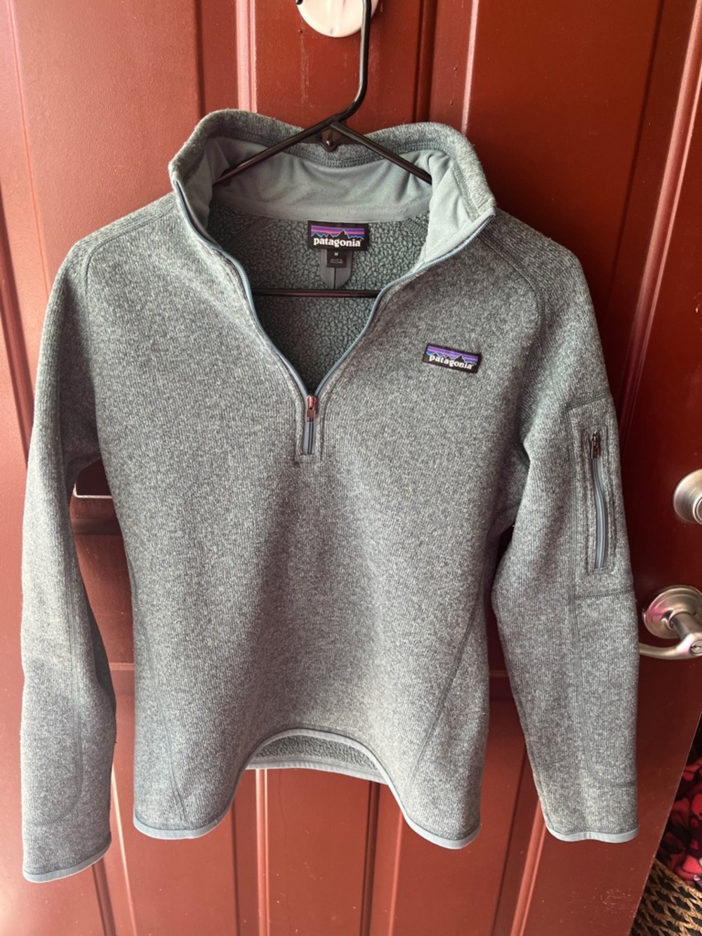 Patagonia Women's Better Sweater 1/4 Zip Pullover - Light Blue